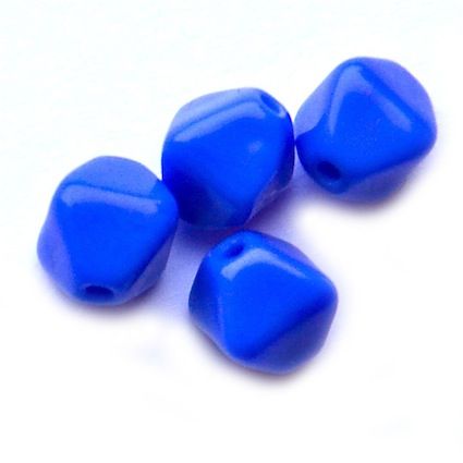 GL3984 6mm Opaque Royal Blue Bicone