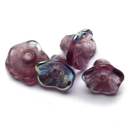 GL4067 7x5mm Purple AB Lily Flower