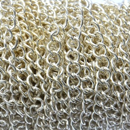FN191 6x5mm Link Silver Curb Chain