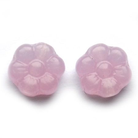 GL4082 8mm Opaque Soft Pale Pink Flower