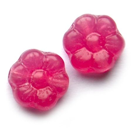 GL4084 8mm Opaque Soft Dusky Rose Flower