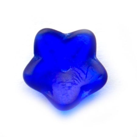 GL4086 9mm Cupped Deep Blue Flower