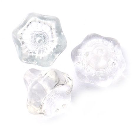 GL4137 10mm Crystal Chunky Trumpet Flower