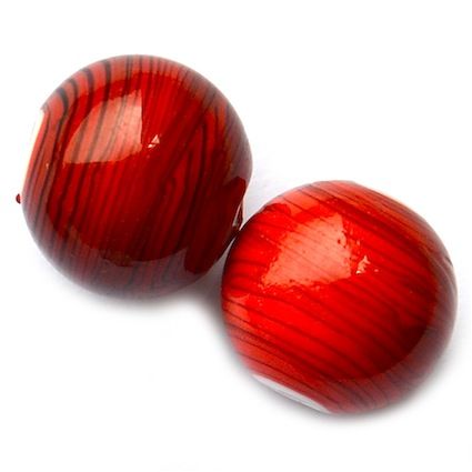 GL5040 14mm Stripy Red Round