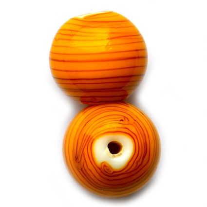 GL5041 14mm Stripy Ochre Round