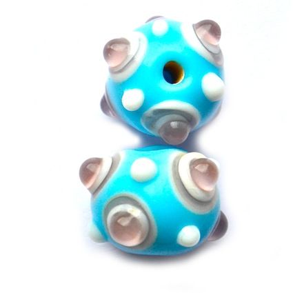 GL5133 14mm Turquoise Sputnik Round