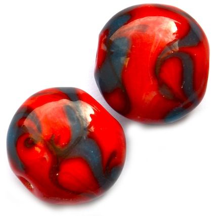 GL5137 18mm Red Swirl Cushion Disc