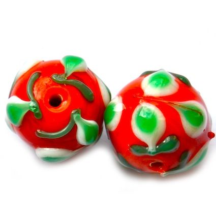 GL5169 12mm Tomato Artie Flower Bead