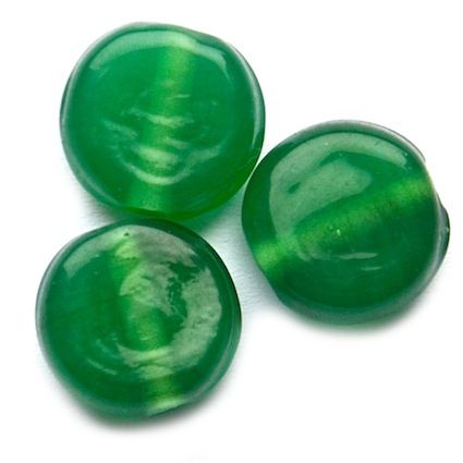 GL5265 10mm Soft Emerald Flat Disc