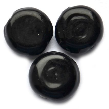 GL5267 10mm Opaque Black Flat Disc