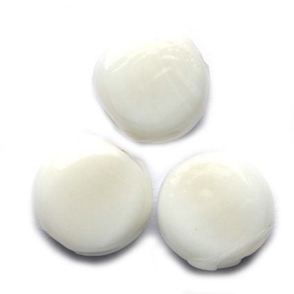 GL5268 10mm Opaque White Flat Disc