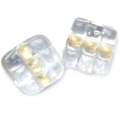 GLx5292 12mm Clear Squiggly Square