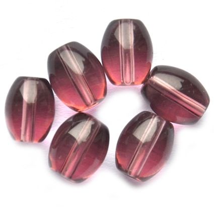 GL5342 8x6mm Purple Glass Oval