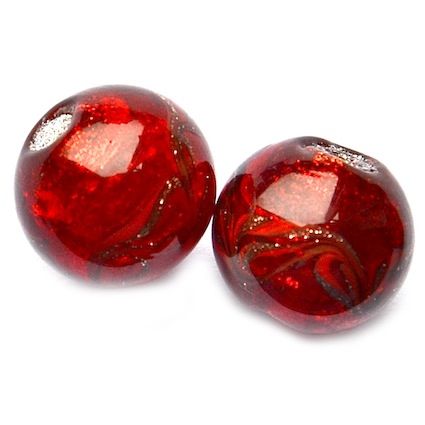 GL5360 15mm SL Red Round w Goldstone