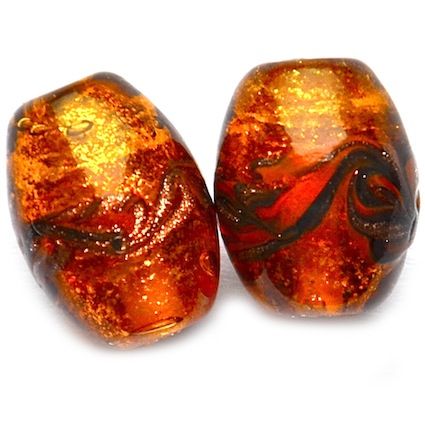 GL5363 18x14mm SL Topaz Oval w Goldstone