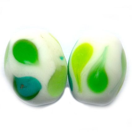 GL5438 15x12mm Teal Green Hockney Oval