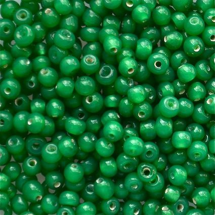 GL5450 3mm Round Emerald Bead