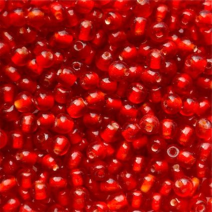 GL5458 4mm Round Dark Red Bead