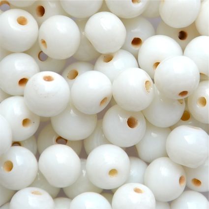 GL5494 8mm Round White Bead