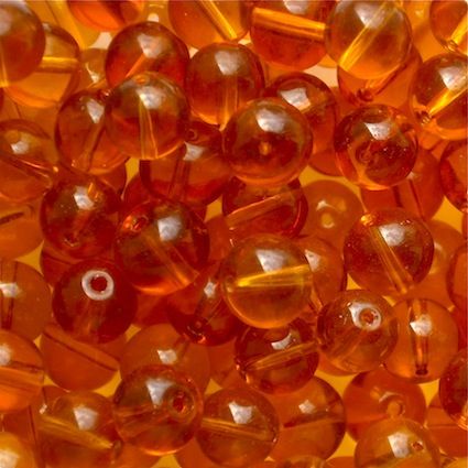 GL5498 8mm Round Topaz Bead