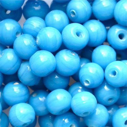 GL5502 8mm Round Turquoise Bead