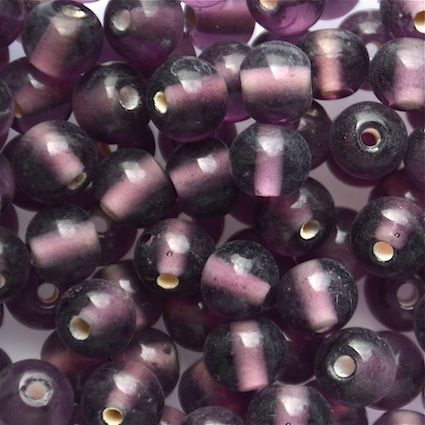 GL5503 8mm Round Purple Bead