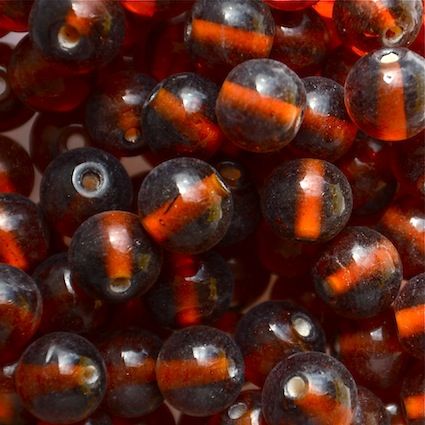 GL5512 10mm Round Dark Brown Bead