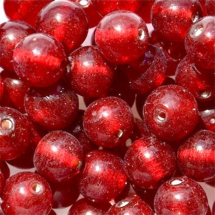 GL5523 12mm Round Dark Red Bead