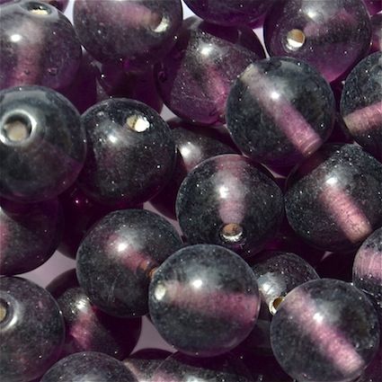 GL5531 12mm Round Purple Bead