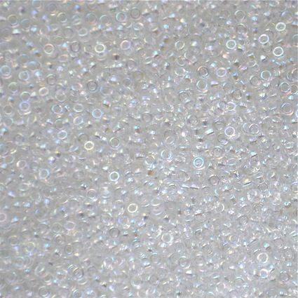 15-0250 Crystal AB Size 15 Seed Beads