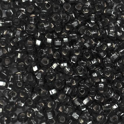 RC735 Silver Lined Grey Size 8 Seed Beads