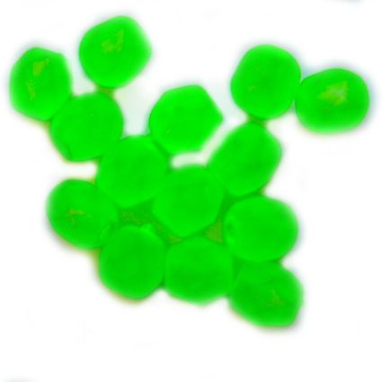 FG492 4mm Neon Green Facet