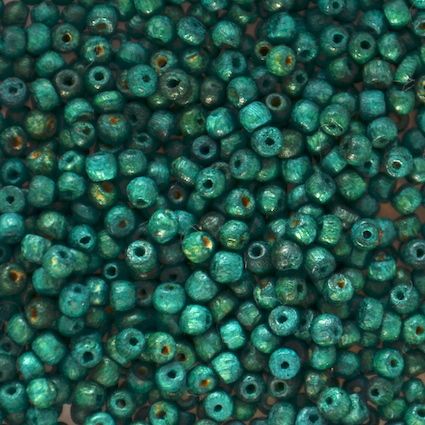 WD305 2mm Dark Jade Wooden Beads