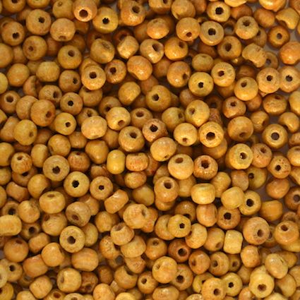 WD402 3mm Natural Wooden Beads