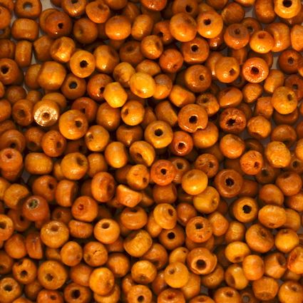 WD403 3mm Dark Natural Wooden Beads