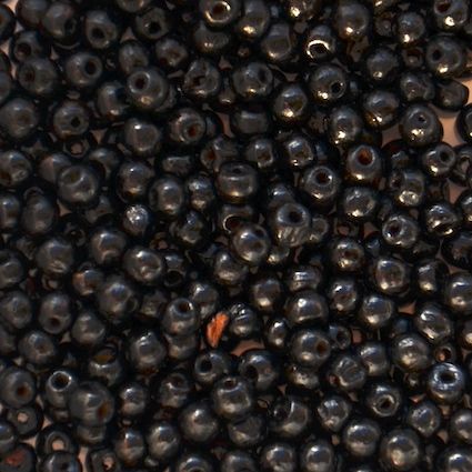 WD408 3mm Black Wooden Beads