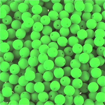 RG497 Bright Green Velvet 4mm Rounds