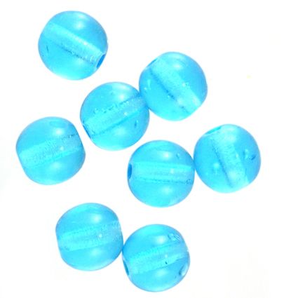 RG615 6mm Clear Turquoise Rounds