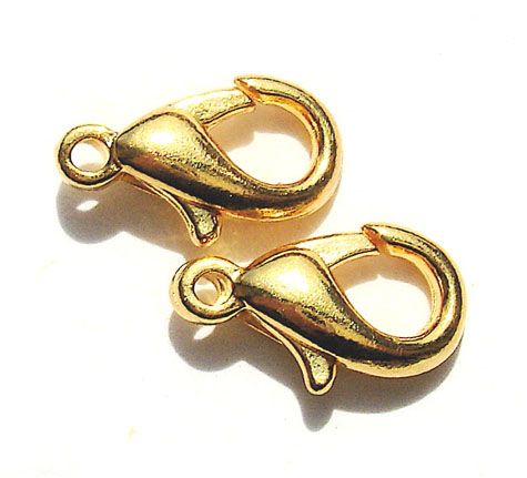 FN024 Gold Medium Lobster Catch 13mm