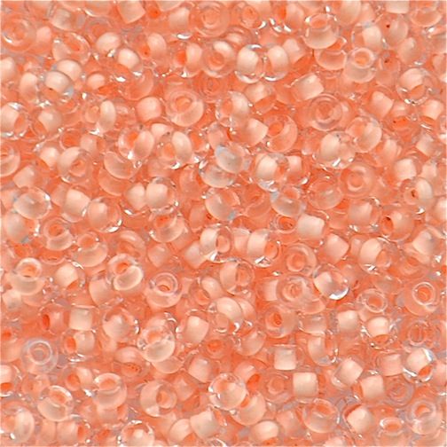 RC160 Peach Ld Crystal Size 10 Seed Beads