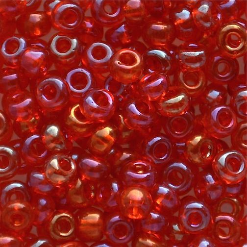 RC164 Trans Orange AB Size 6 Seed Beads