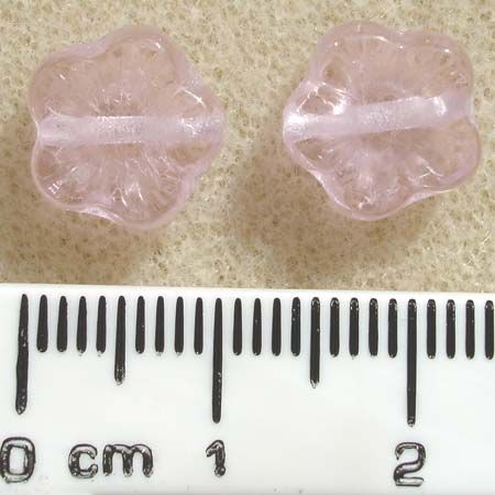 GL0665 8mm Baby Pink 5 Petal Flower