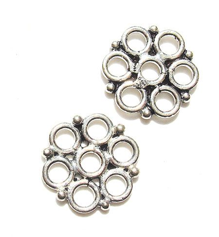 SS087 12mm Filigree Flower Link
