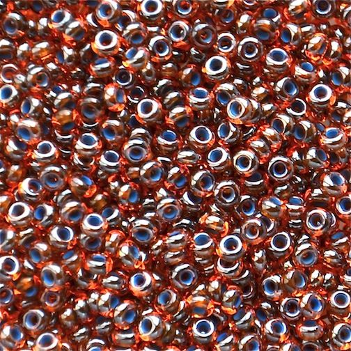 RC277 Blue Lined Topaz Size 10 Seed Beads