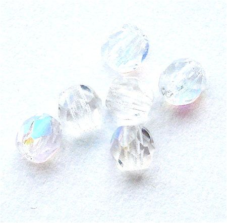 FG431 4mm Crystal AB Facet