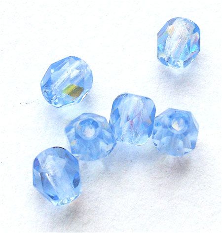 FG436 4mm Pale Blue AB Facet