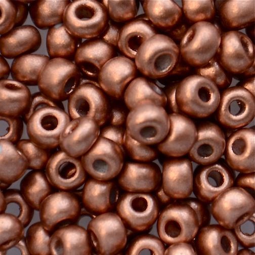 RC281 Met Copper Size 6 Seed Beads