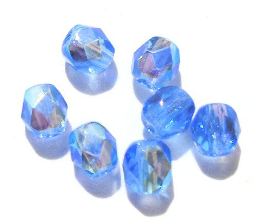 FG441 4mm Mid Blue AB Facet