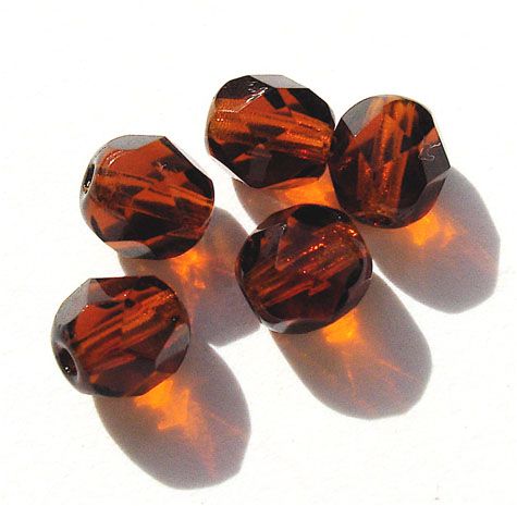 FG614 6mm Brown Facet