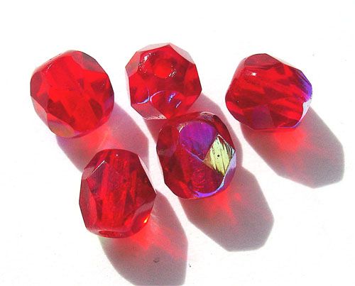 FG640 6mm Red AB Facet